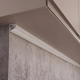 Profilo angolare in alluminio ZARIA per illuminazione a LED con copertura satinata / Bianco opaco