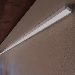 Profilo angolare in alluminio ZARIA per illuminazione a LED con copertura satinata / Bianco opaco
