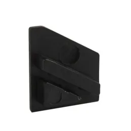 Set di 2 tappi terminali per profilo LED angolare ZARIA – senza foro / Nero opaco