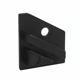 Set di 2 tappi terminali per profilo LED angolare ZARIA – con foro / Nero opaco