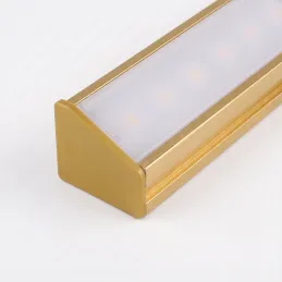 Set di 2 tappi terminali per profilo LED angolare ZARIA – senza foro / Oro