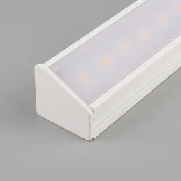 Set di 2 tappi terminali per profilo LED angolare ZARIA – senza foro / Bianco opaco