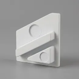 Set di 2 tappi terminali per profilo LED angolare ZARIA – senza foro / Bianco opaco