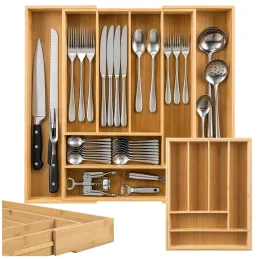 Portaposate regolabile in legno UNIOS / Legno di bambù
