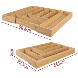 Portaposate regolabile in legno UNIOS / Legno di bambù
