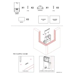 Serratura elettronica a chip / Nera