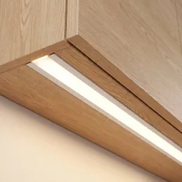 Profilo in alluminio da incasso ZARIA per illuminazione a LED con copertura opalina / Bianco opaco
