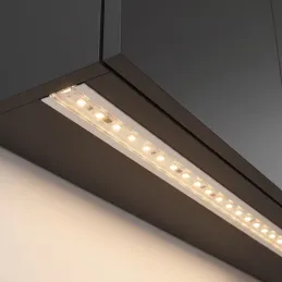 Profilo in alluminio da incasso ZARIA per illuminazione LED con copertura trasparente / Bianco opaco