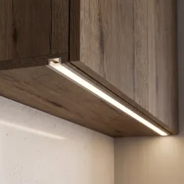 Profilo in alluminio da incasso ZARIA per illuminazione LED con copertura opalina / Alluminio