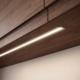 Profilo in alluminio da incasso ZARIA per illuminazione LED con copertura opalina / Alluminio