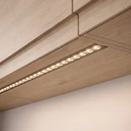 Profilo in alluminio da incasso ZARIA per illuminazione LED con copertura trasparente / Alluminio