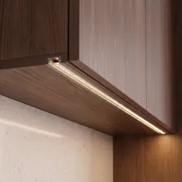 Profilo in alluminio da incasso ZARIA per illuminazione LED con copertura trasparente / Alluminio