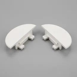 Set di 2 terminali per profilo da incasso ZARIA / Bianco opaco