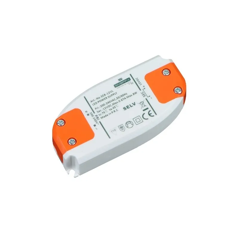 Trasformatore LED PREMIUM SLIM 12V DC / 8W