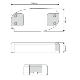 Trasformatore LED PREMIUM SLIM 12V DC / 8W