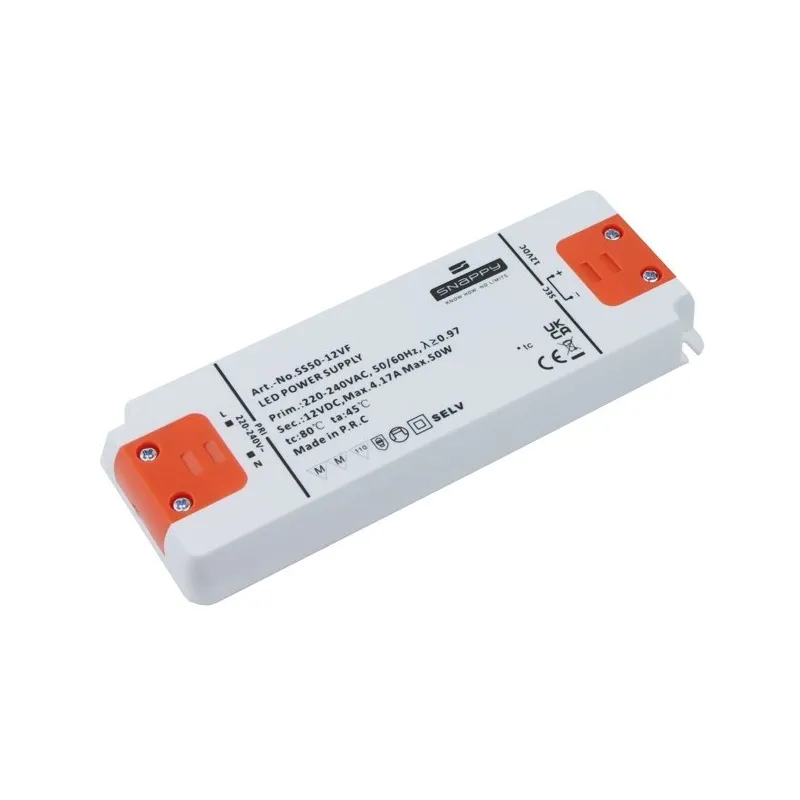 Trasformatore LED PREMIUM SLIM 12 V CC / 50 W