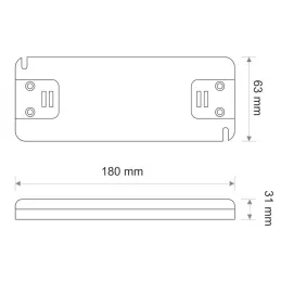 Trasformatore LED PREMIUM SLIM 12V DC / 132W