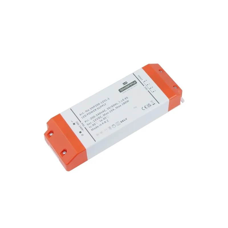 Trasformatore LED PREMIUM SLIM 12V CC / 180W