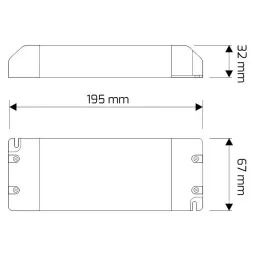 Trasformatore LED PREMIUM SLIM 12 V CC / 216 W