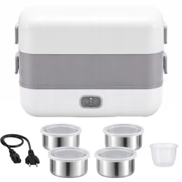 Lunch box elettrico riscaldante MARADO con contenitori / Bianco