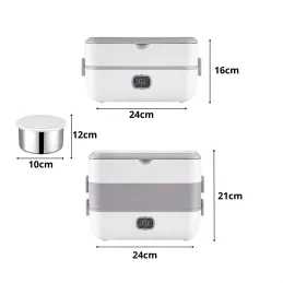 Lunch box elettrico riscaldante MARADO con contenitori / Bianco