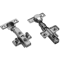 Cerniera MINI sovrapposta con ammortizzatore da 26 mm CLIP / Nera
