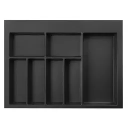 Portaposate per cassetto PEGAS / Nero opaco