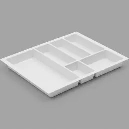 Portaposate da cassetto PEGAS / Bianco opaco