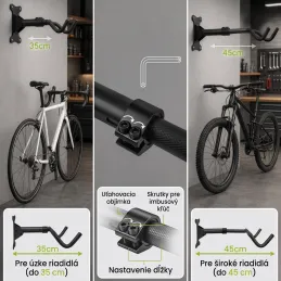 Supporto da parete per bicicletta EASY HOLD / Nero