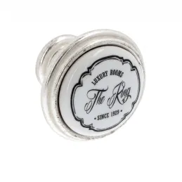 Pomello KING / Argento antico