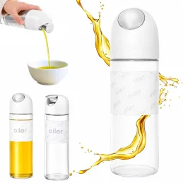 Bottiglia in vetro per olio d'oliva o aceto con apertura automatica 510 ml / Bianco