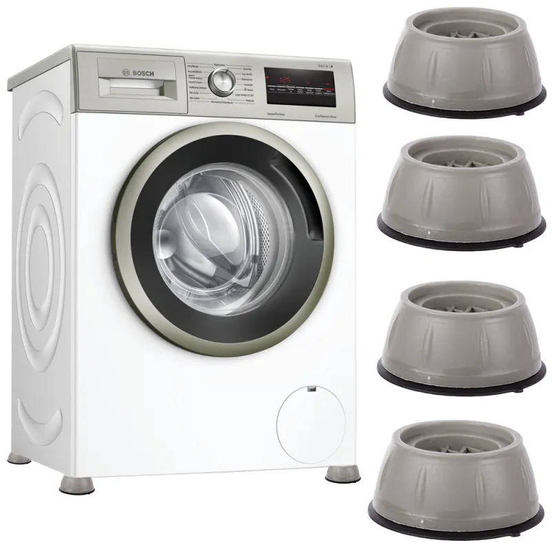 Piedini antivibrazione per elettrodomestici e mobili / Grigio - set da 4 pezzi