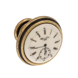 Pomello VIAMO CLOCK / Ottone antico