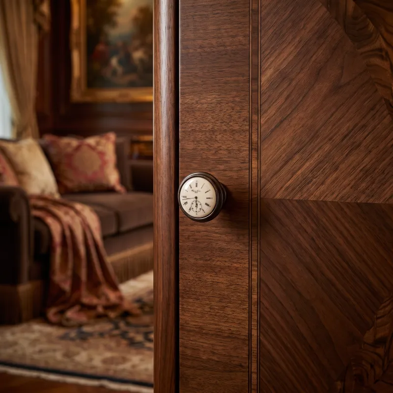 Pomello VIAMO CLOCK / Metallo marrone