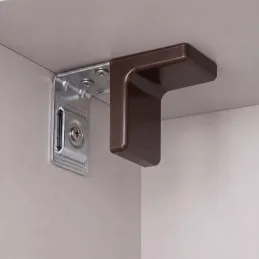 Ferramenta per appendere armadietto con copertura - Marrone scuro