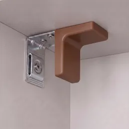 Ferramenta per appendere armadietto con copertura - Noce