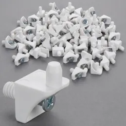 Reggipiano in plastica con vite - 100 pz / Bianco