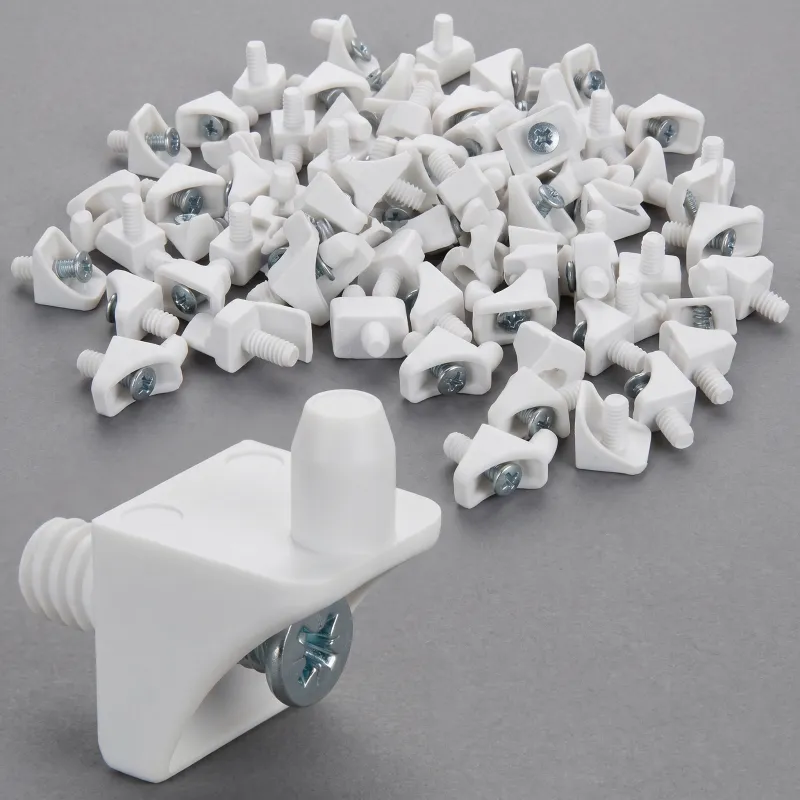 Reggipiano in plastica con vite - 100 pz / Bianco
