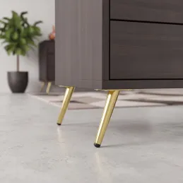 Piedino per mobili SIGMA / Oro lucido