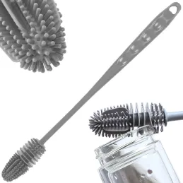 Spazzola in silicone per lavare bicchieri / Grigia