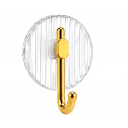Gancio adesivo GLAMOUR ROUND / Oro spazzolato