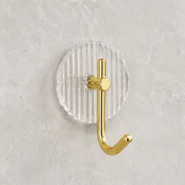 Gancio adesivo GLAMOUR ROUND / Oro spazzolato