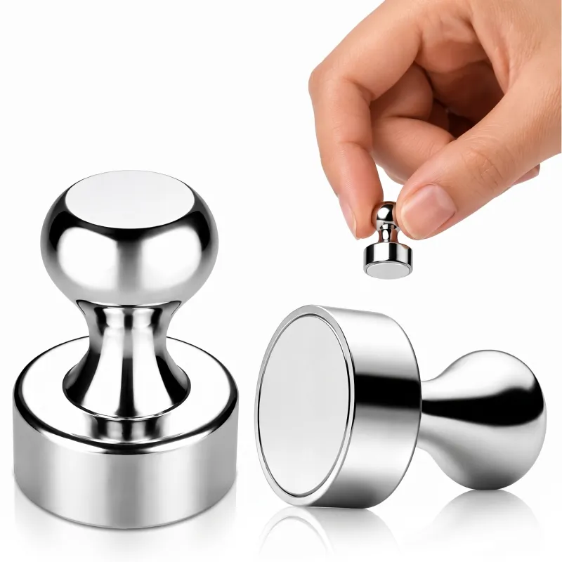Set di 16 magneti per frigorifero / Cromo