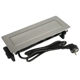 Presa a scomparsa AMBIENTE SCHUKO 3x230V + USB A-C / Acciaio inox