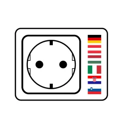 Presa estraibile AVION SCHUKO 2x230V + USB A-C e ricarica a induzione / Nero opaco