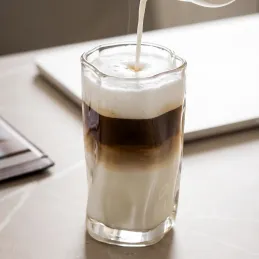 Bicchiere da caffè in vetro borosilicato WAVE 275 ml / Trasparente