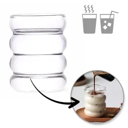 Bicchiere da caffè in vetro borosilicato BUBLLE 350 ml / Trasparente