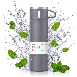 Thermos in acciaio inox con bicchiere THERMIO 500ml / Grigio