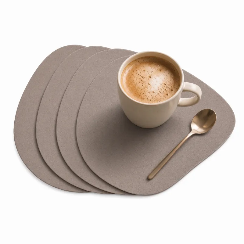 Set di 4 sottobicchieri LANIO 110 x 140 mm / Beige