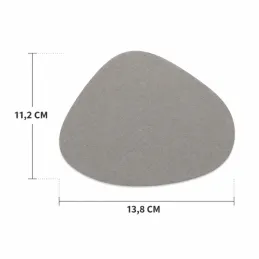 Set di 4 sottobicchieri LANIO 110 x 140 mm / Beige